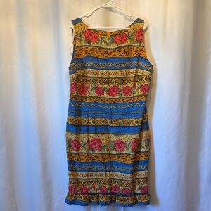 Sag Harbor Multicolor Floral Midi Dress